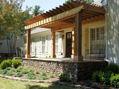 Wood Stone Porch